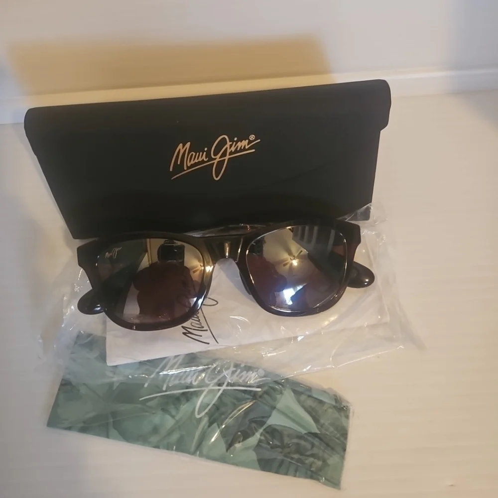 NewMAUI JIM MJ-434 HANA BAY 2M BROWN POLARIZED AUTHENTIC FRAMES SUNGLASSE 51-20